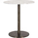 Enco White / Antique Gold Counter Table